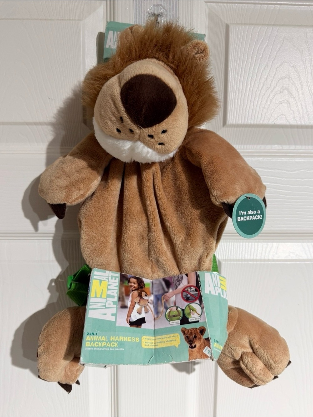 Animal Planet Lion Plush Backpack 2-in-1 Toddler Safety Harness Leash Strap NEW